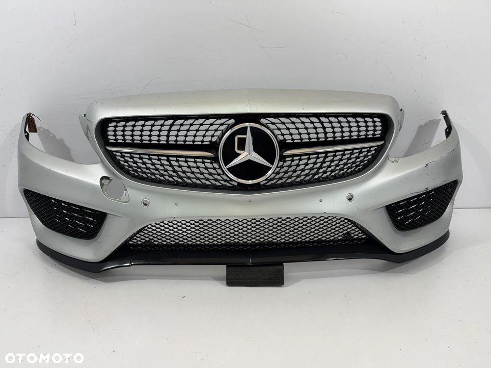 ZDERZAK PRZÓD PRZEDNI MERCEDES C KLASA AMG W205 A205 PIANO BLACK - 1