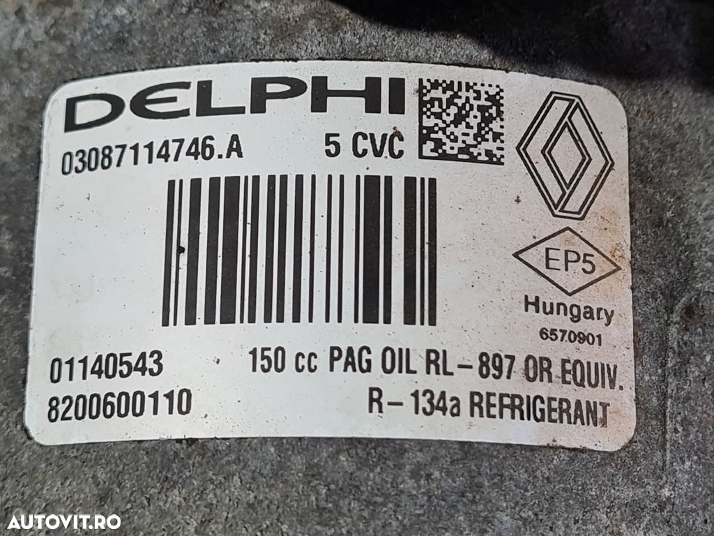 Compresor clima Nissan Qashqai 1.5 D 2007 - 2010 K9K 292 K9K 282 (1003) 8200600110 - 4