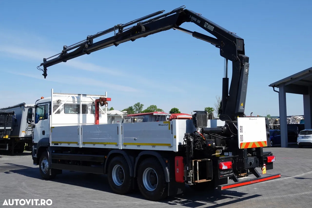 MAN TGS 26.400 / 6x4 / CUTIE - 6.5M / HDS HIAB 188 4xinaltime 13 metri / EURO 6 / 2016 /RADIO CONTROL / ROTATOR / - 2