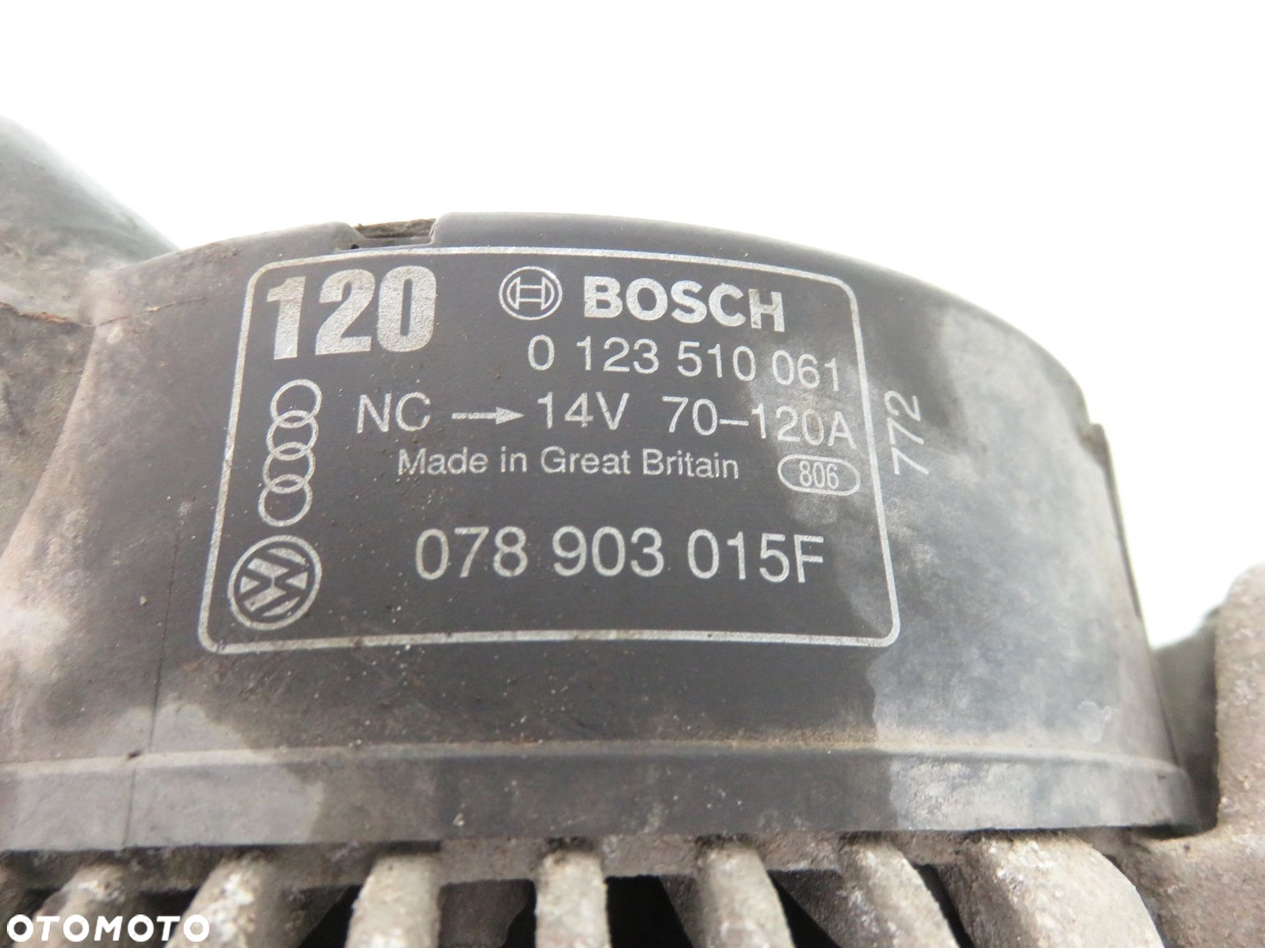ALTERNATOR AUDI A6 C5 2.8 0123510061 078903015F - 3