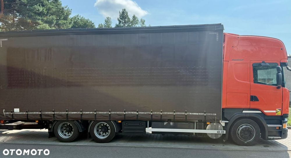 Scania R400 TOPLINE 6x2 JUMBO OŚ PODNOSZONA ZABUDOWA VAN HOOL FIRANKA ALUMINIOWA DŁ:7.90m DOLNY ZACZEP AUTOMAT RETARDER STANDKLIMA WEBASTO 2xALUTANK + PRZYCZEPA TANDEM VAN HOOL ZABUDOWA ALUMINIOWA FIRANKA DŁ:7.90m OSIE SAF ZESTAW PRZESTRZENNY PRZEJAZDOWY 120m3 2014 ADR!!! - 7