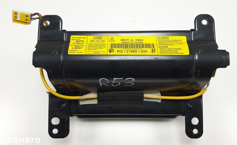 PODUSZKA AIRBAG PASAŻERA MINI COOPER S R53 7056934 - 3