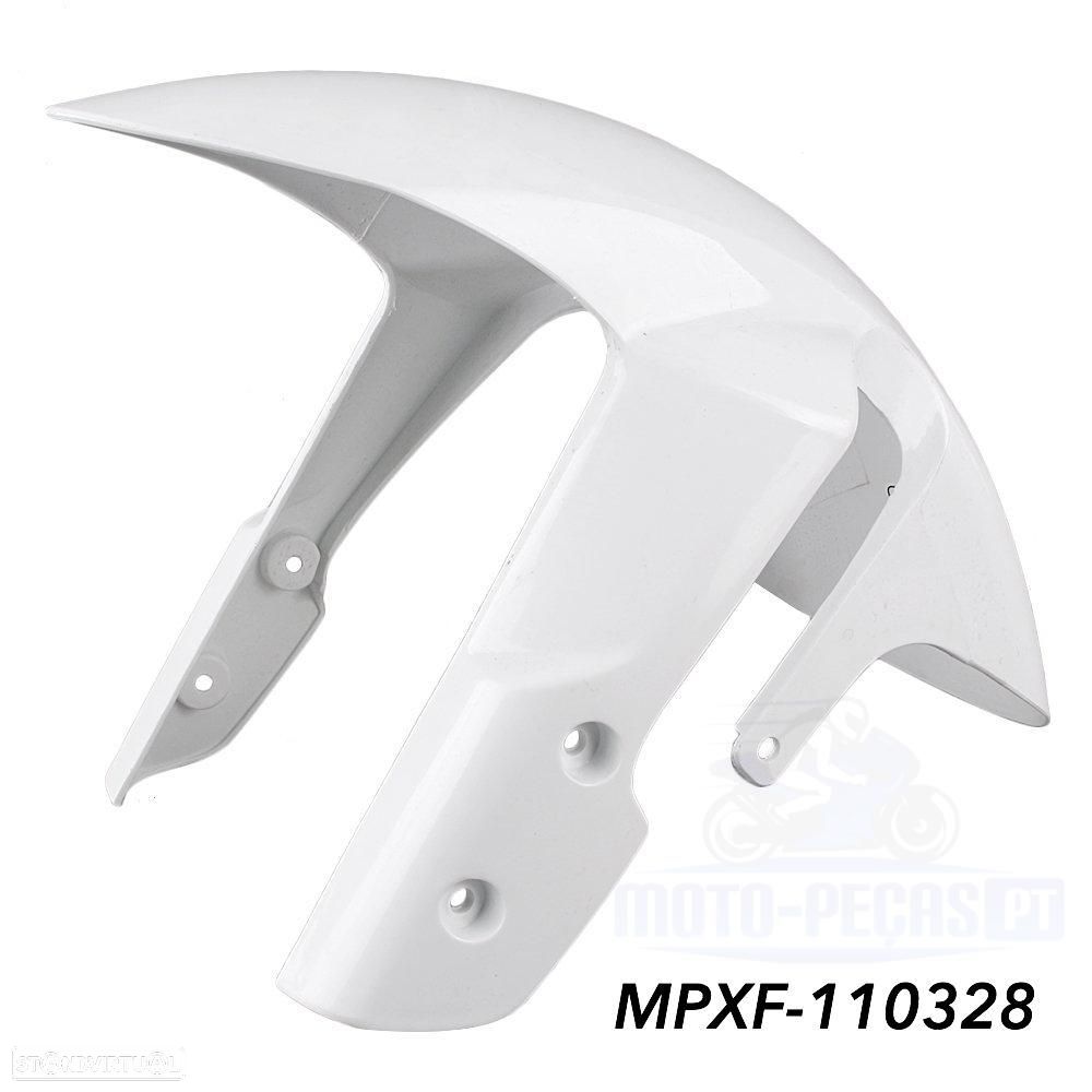 guarda lamas frontal  suzuki gsxr 1000 ano 2009 - 2016 branco - 1