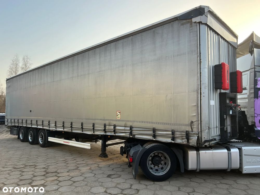 Schmitz Cargobull KASSBOHRER MEGA / FIRANKA / OSIE SAF R 19.5 / BARDZO ŁADNE OPONY / DWA KOŁA ZAPASOWE / REGULOWANY PODNOSZONY DACH / 3 SZTUKI / 2016 ROK PRODUKCJI !! - 1