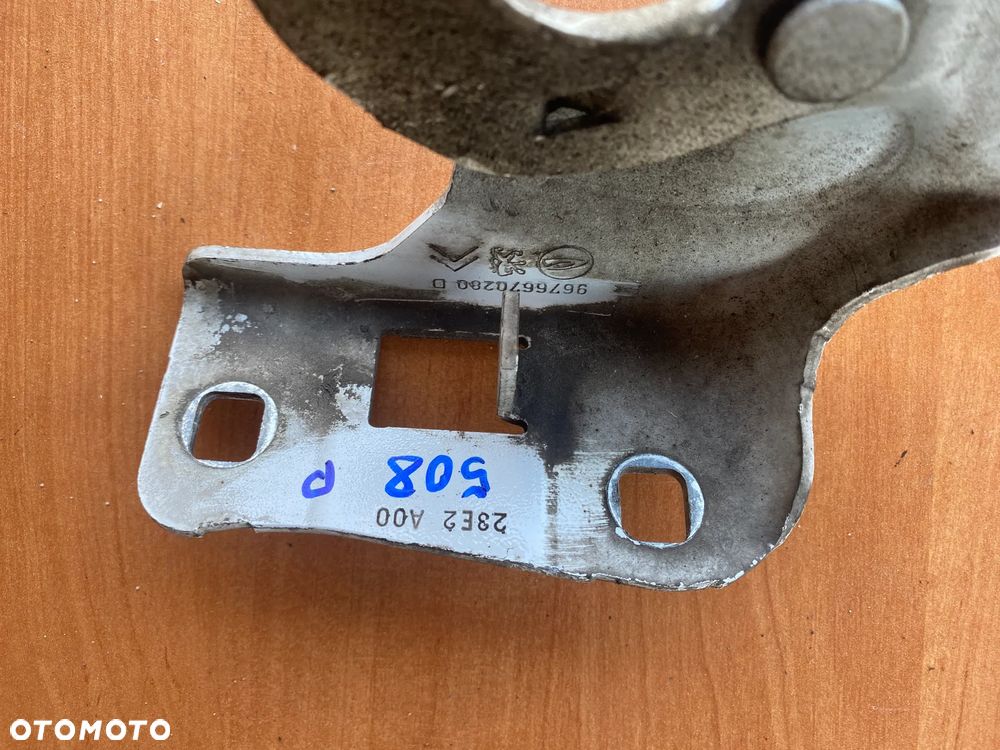 ZAWIASY MASKI PRZÓD KOMPLET PRAWY LEWY PEUGEOT 508 9676670380G 9676670280D - 9