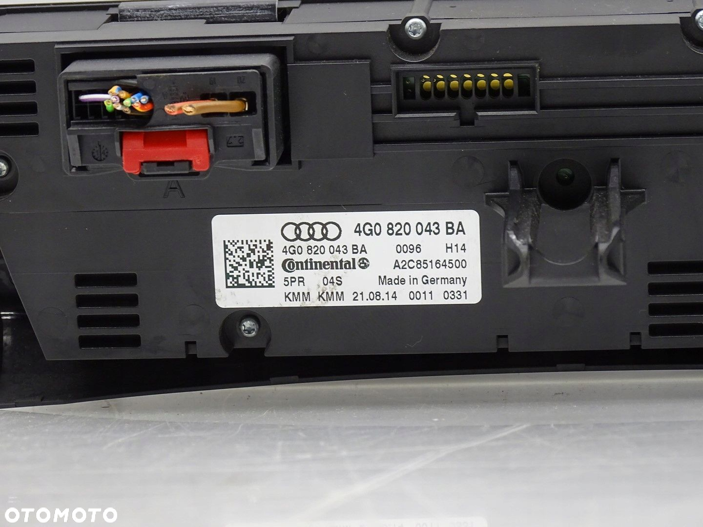 PANEL PRZEŁĄCZNIK NAWIEWU KLIMY KLIMATYZACJI AUDI A6 C7 4G 4G0820043BA - 3