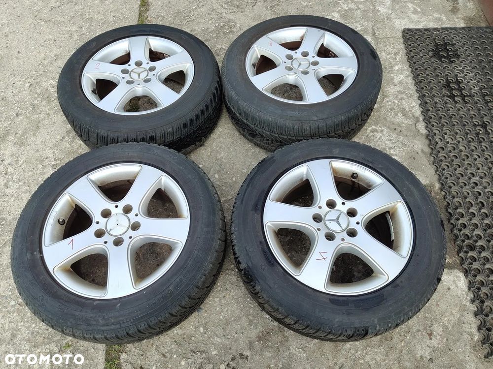 MERCEDES W211 VITO FELGI Aluminiowe Koła ZIMA 5X112 +opony zimowe 6-7mm - 1