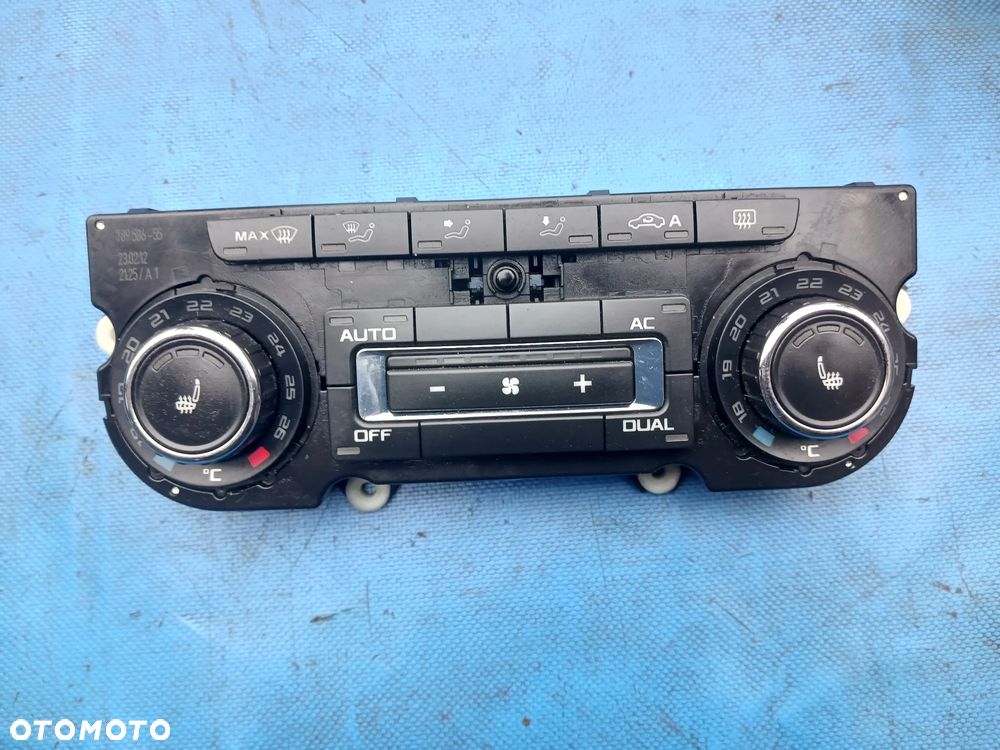 Panel klimatyzacji Skoda Superb 2 II Octavia 2 Lift FL grzane fotele 3T0907044BL klimatyzacji ogrzewania nawiewu sterowanie ogrzewaniem panel srodkowy grzane fotele regulacja grzania foteli - 1