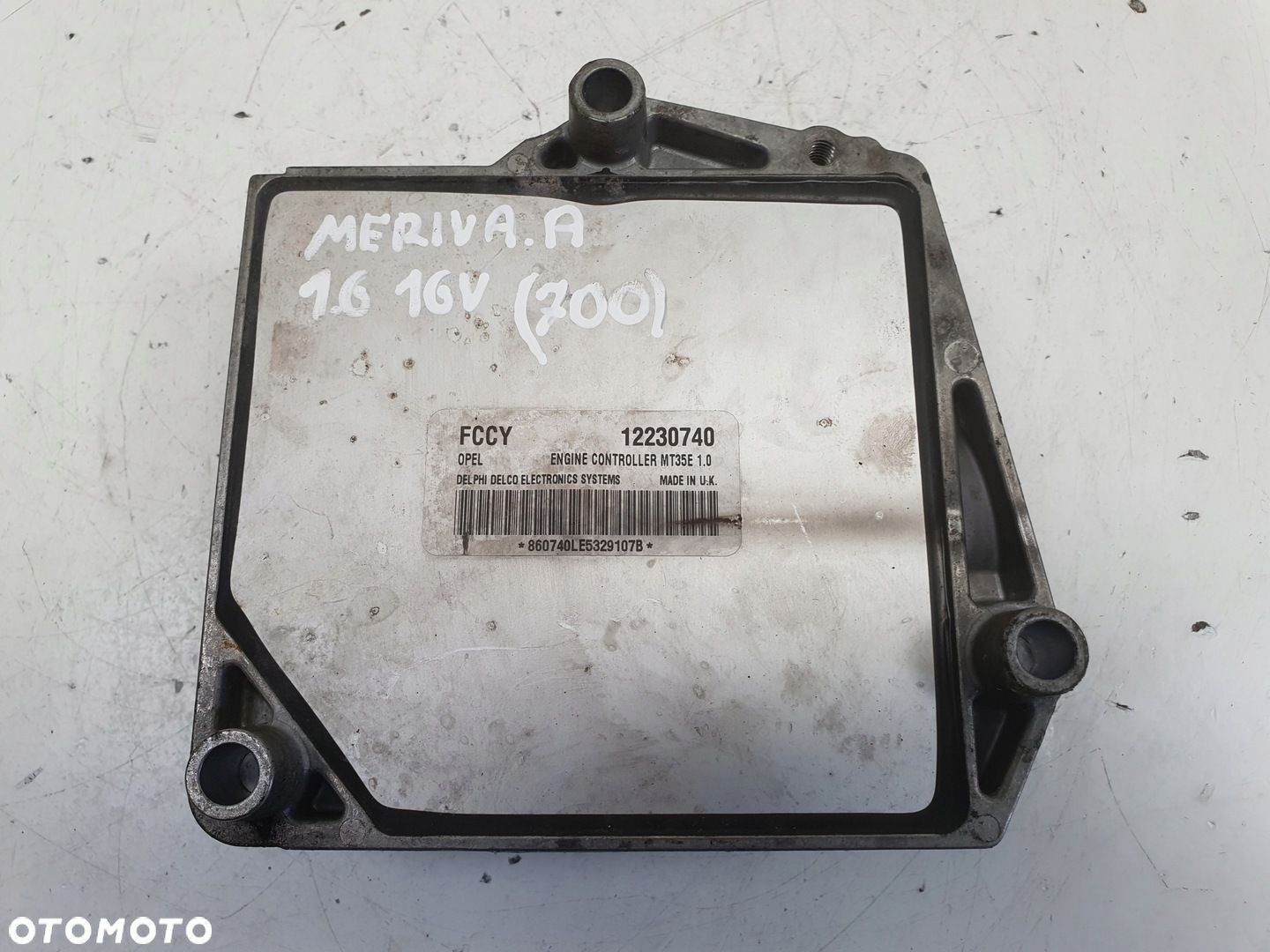 Opel Meriva A 1.6 16V STEROWNIK SILNIKA Komputer 12230740 FCCY - 1