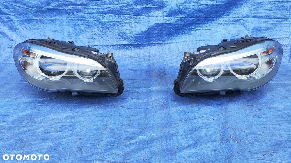 REFLEKTOR LAMPA XENON SKRĘTNY DYNAMIC LED LEWY PRAWY PRZÓD KOMPLETNY ŁADNY EUROPA BMW F10 F11 LCI LIFT