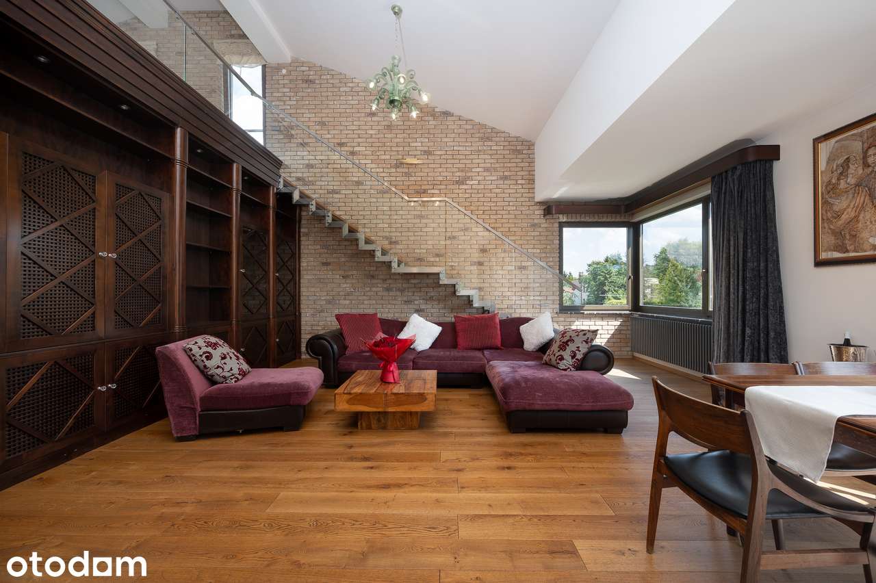 Dwupoziomowy apartament z antresolą | 189 m² | Wola Justowska