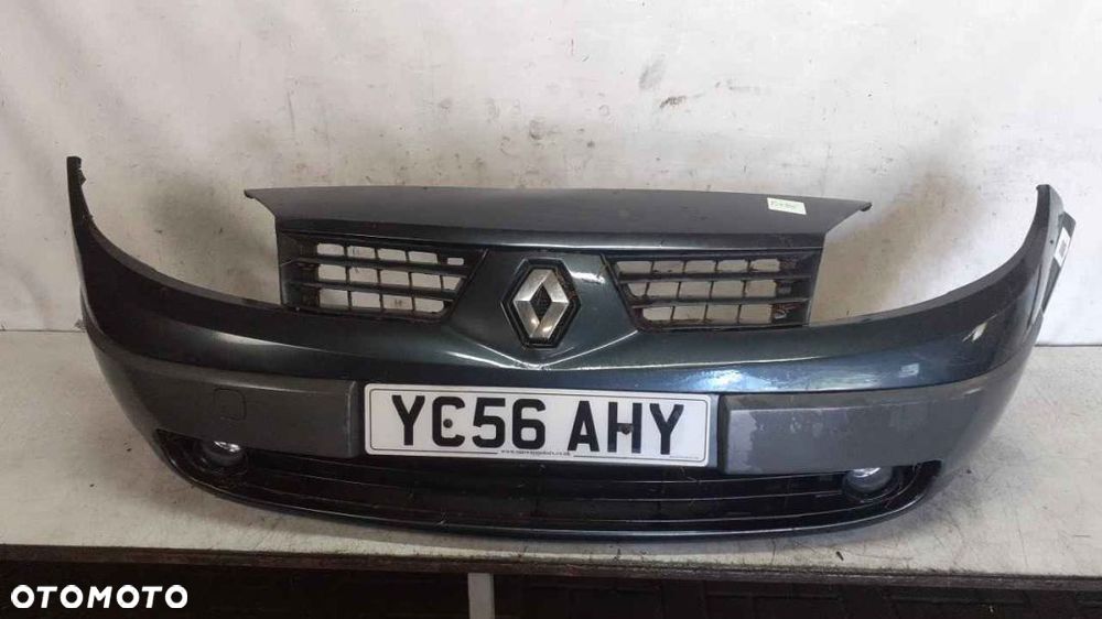 ^ ZDERZAK PRZÓD PRZEDNI DO RENAULT SCENIC II 2 TEJ47 SZARY HALOGENY - 1