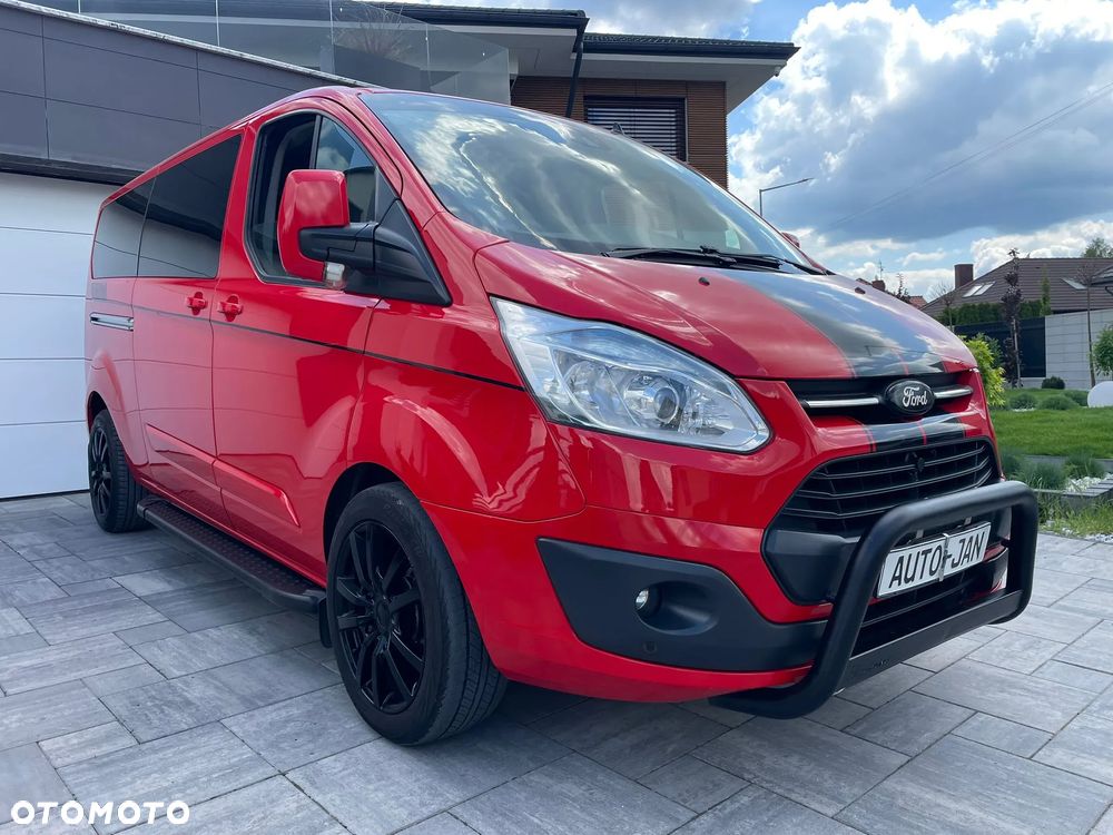 Ford TRANSIT CUSTOM LONG L2H1 Klima Navi Kamera Grzane Fotele 2xDrzwi Boczne Skóry Dubel Kabina 6os. Tempomat 2xPdc Rury - 3
