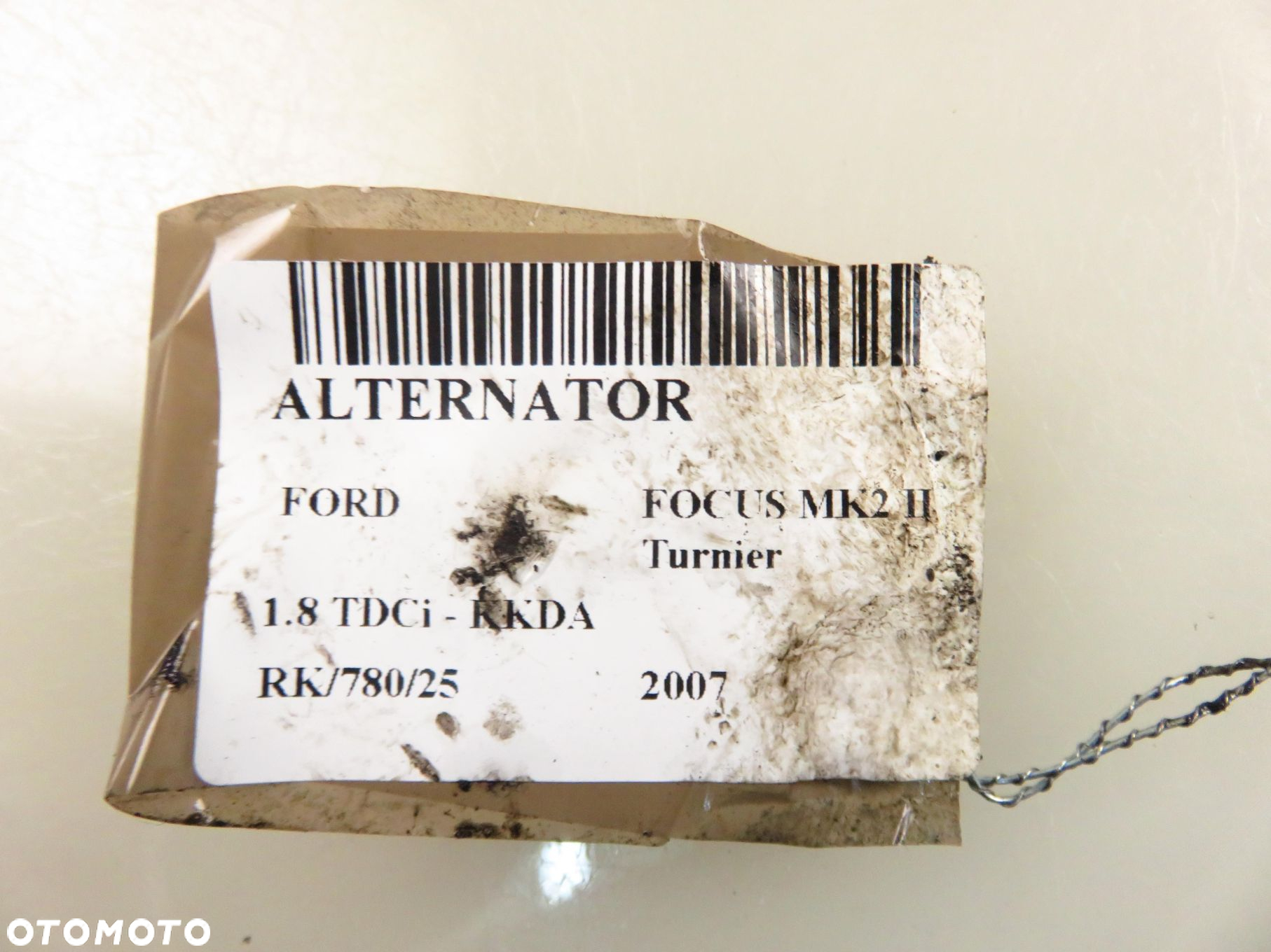 ALTERNATOR FORD FOCUS MK2 1.8 TDCi - KKDA MS1012100921 4M5T10300LC - 9