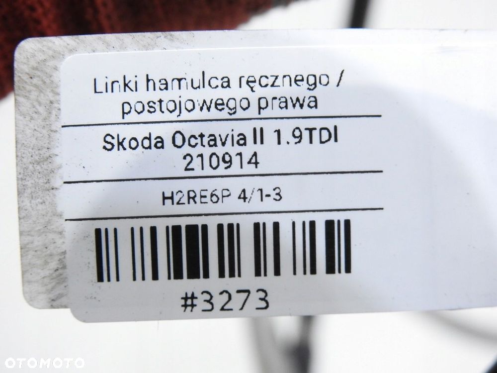 LINKA HAMULCA RĘCZNEGO PRAWA SKODA OCTAVIA II HB - 5