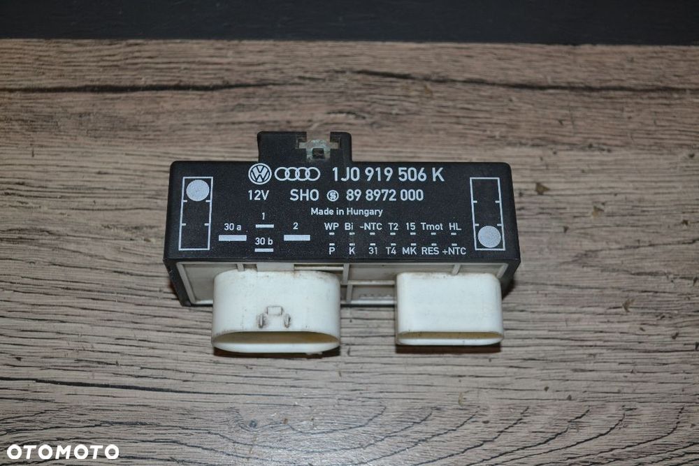 VW AUDI SKODA SEAT PRZEKAŹNIK STEROWNIK WENTYLATORÓW CHŁODNICY 1J0919506K - 1