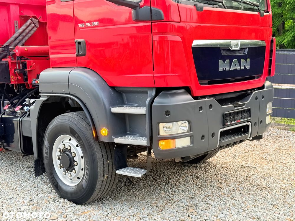MAN * TGS 26.360 MAN * HDS Kran ATLAS 240.02 * Napęd 6X6 * Kiper Wywrotka Meiller * Kosz Łyżka * Energetyka * - 38