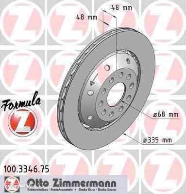 DISCO DE FREIO TRASEIRO AUDI A6 BERLINA 4B2 - 1
