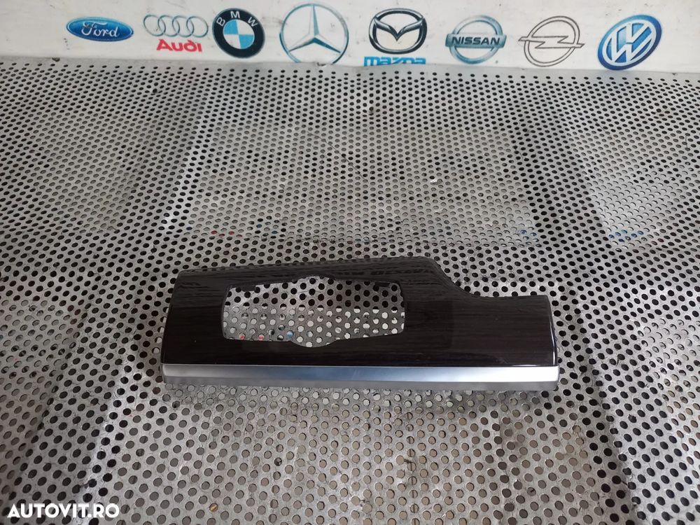 Ornament Trim Bord Bloc Lumini Lemn Mahan Bmw Seria 7 F01 F02 F03 F04 Volan Stanga Europa Dezmembre - 4