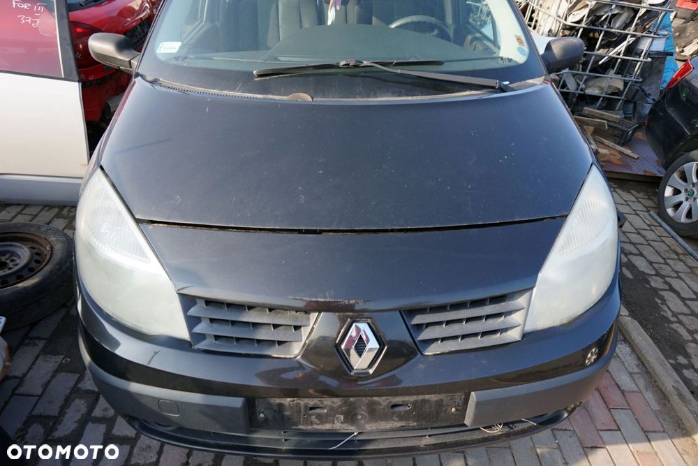 MASKA ZDERZAK BŁOTNIKI LAMPY SCENIC II PH1 NV676  RENAULT 2004-2006 CZARNY PRZÓD KOMPLETNY - 2