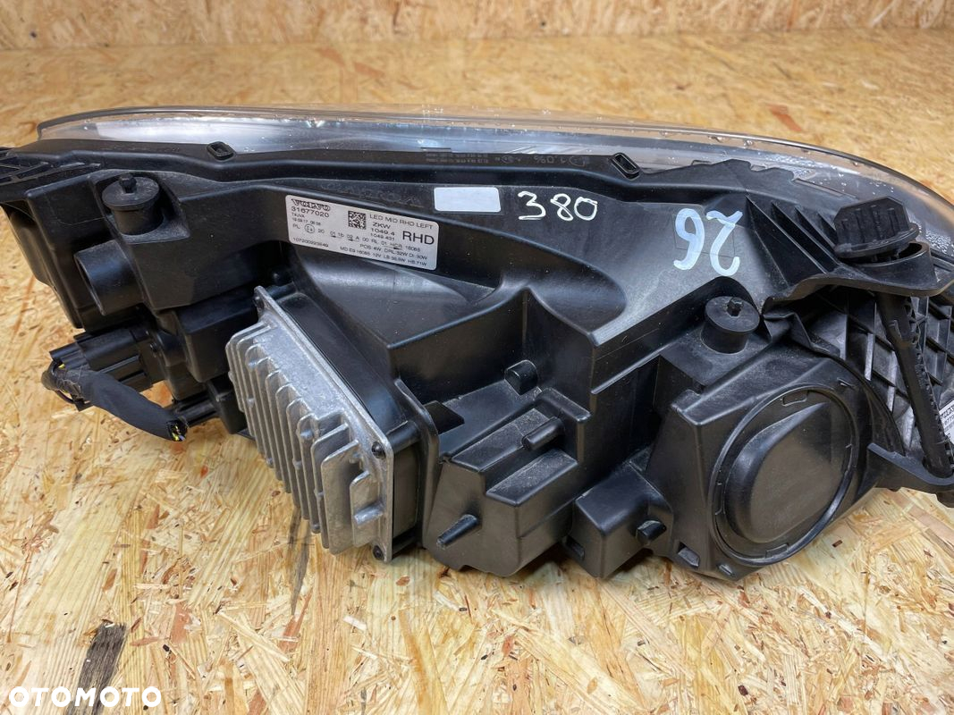 LAMPA PRZÓD PRZEDNIA LEWA FULL LED VOLVO V40 II 31677020 UK LIFT 2016- - 6