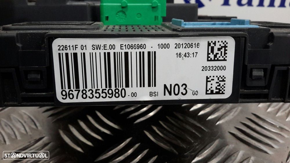 CAIXA RELÉS / FUSÍVEIS PEUGEOT 208 2012 -9678355980 - 3