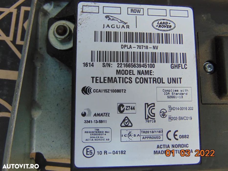 Modul Control Range Rover Sport 2013-2019 telematics modul - 2