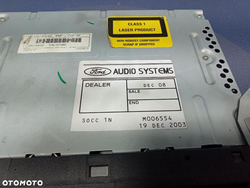 FORD FOCUS C-MAX MK1 RADIO CD FABRYCZNE OEM SONY 3M5T-18C815-EG - 7