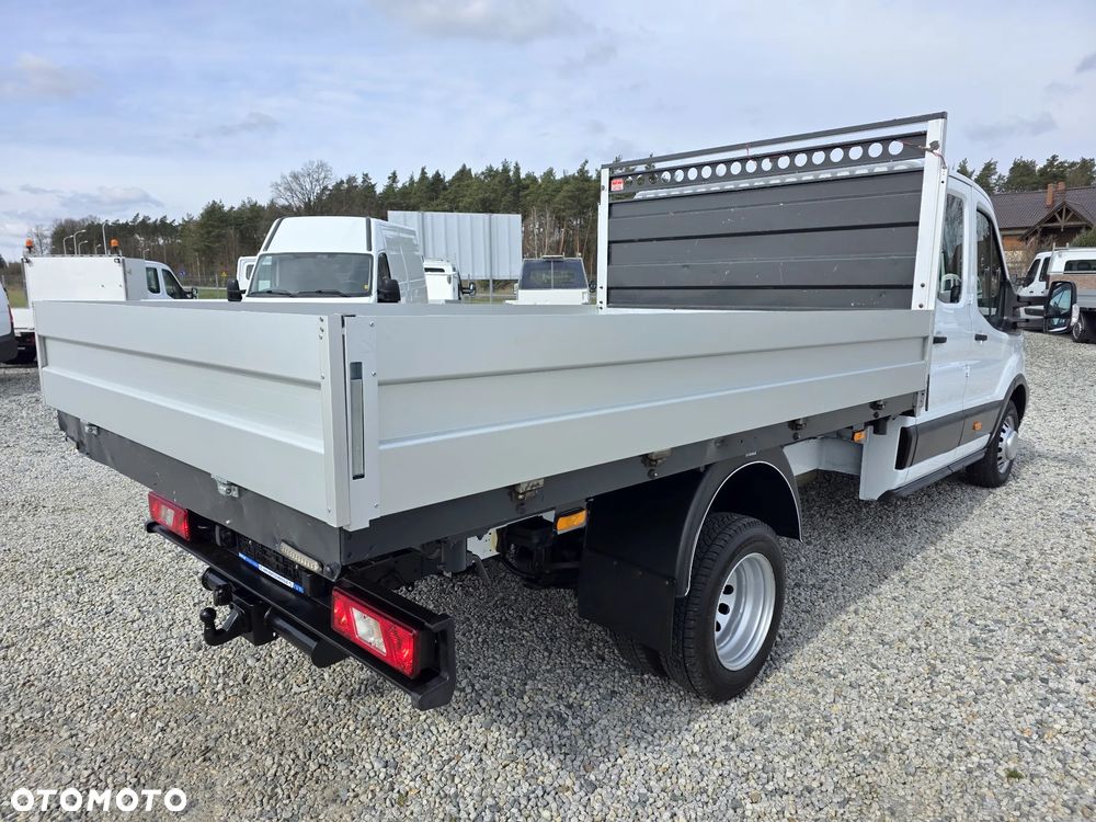 Ford TRANSIT 2,0 TDCI 170 KONNY WYWROTKA 3 STRONNA DOKA BRYGADÓWKA 7 OSOBOWA KLIMA WEBASTO LEDY 150T/KM PRZEBIEGU BLIŻNIAKI DO 3,5T WYWROT GWARANCJA - 6