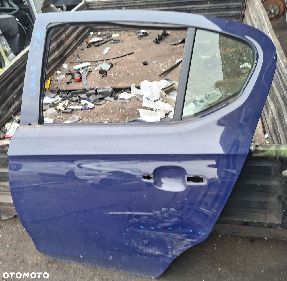 OPEL CORSA E 16r DRZWI LEWE TYLNE LEWY TYŁ Z20Z GOŁE - 1