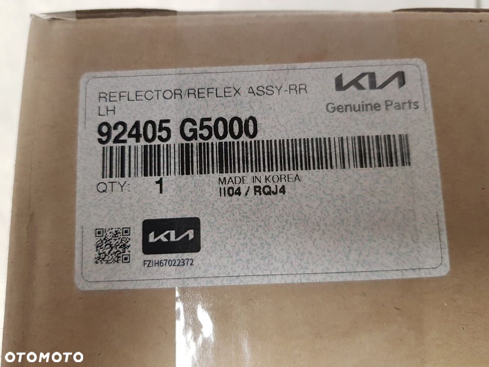 ORYGINALNA LEWA TYLNA  LAMPA W ZDERZAK KIA NIRO I 1 16-21 TYŁ 92405-G5000 LEWY TYL - 6