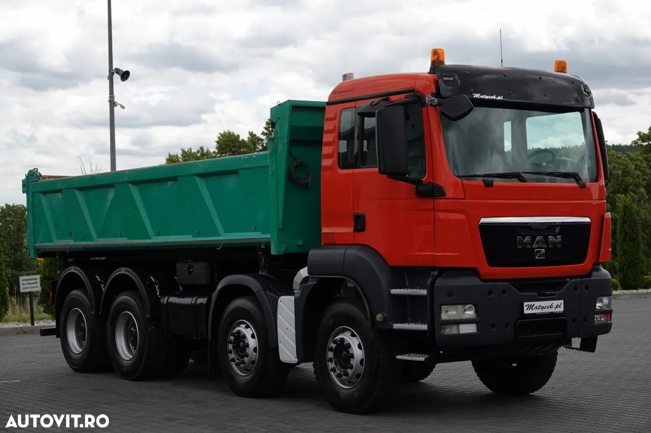 MAN TGS 35.400 / 8X4 / BASCULĂ 2 LATURĂ / HYDROBURT / BORDMATIC / EURO 5 - 13