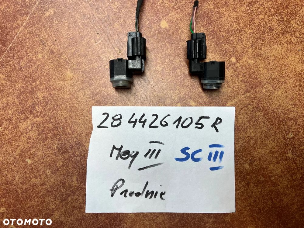 CZUJNIK PARKOWANIA PRZÓD PRZEDNI WTYCZKA PDC RENAULT MEGANE III SCENIC III 284426105R - 1