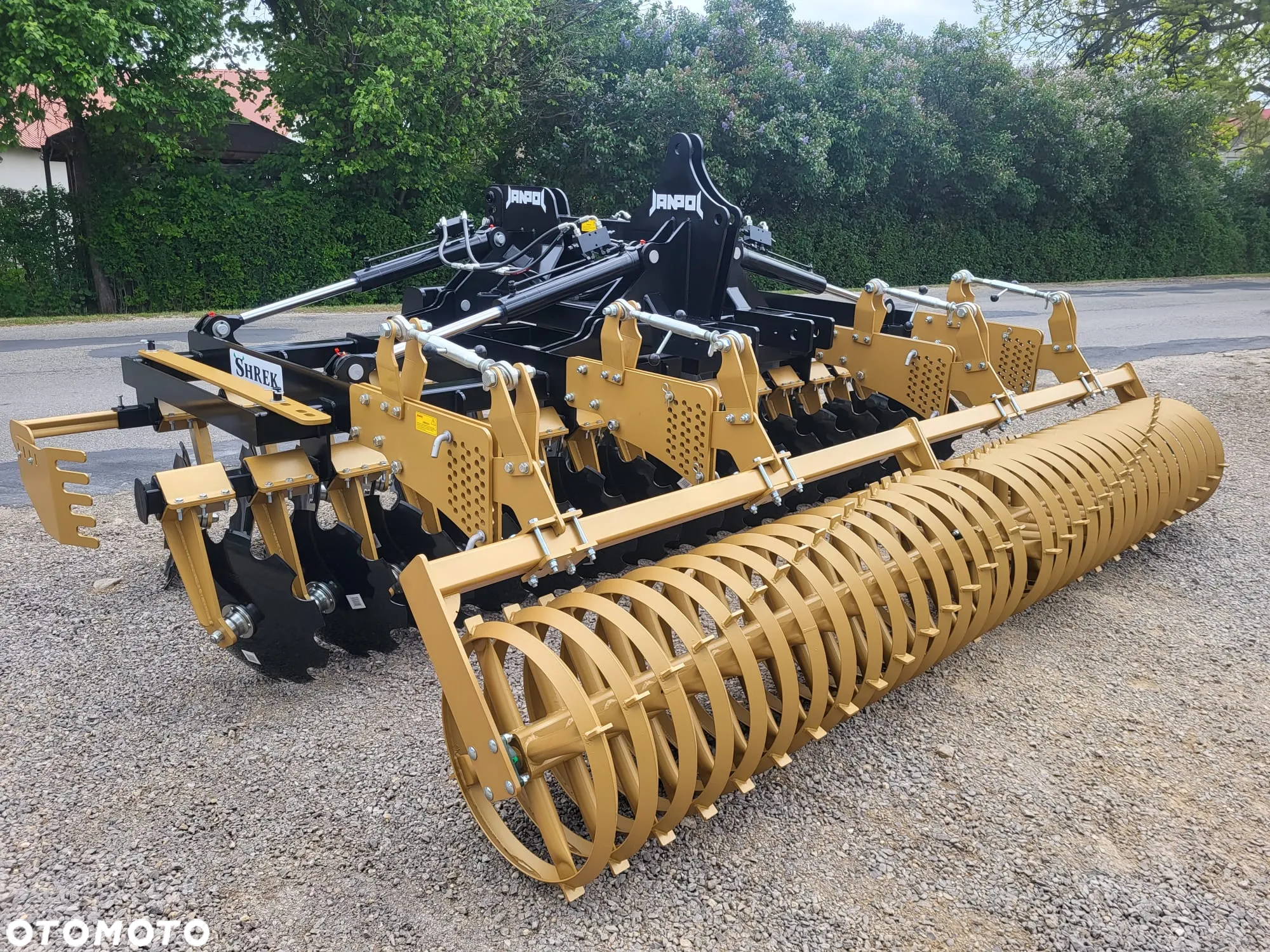 brona talerzowa ciężka SHREK / JANPOL talerz 560 4-siłowniki WAŁ daszek 600 - 9