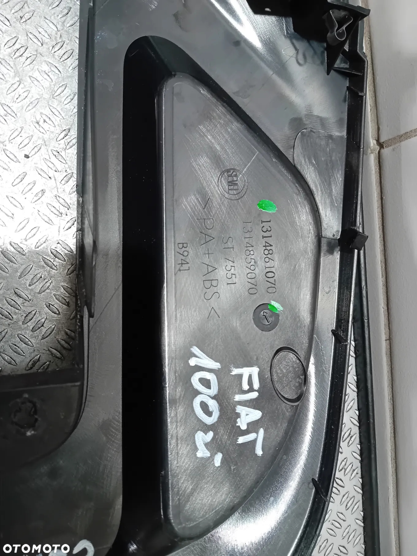 ramka obudowa konsoli nakładka ramka radia Fiat Ducato III czarna 2015 1314861070 - 4