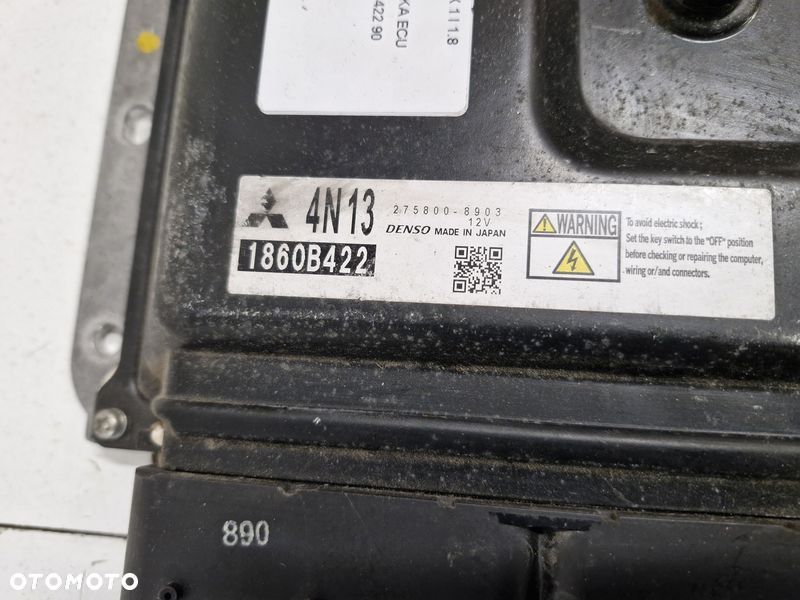 MITSUBISHI ASX 1 I 1.8 DID KOMPUTER STEROWNIK SILNIKA ECU 275800-8903 1860B422 - 2