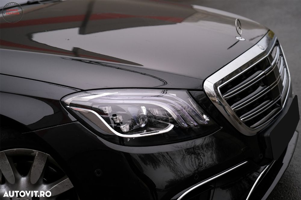 Pachet Exterior Mercedes S-Class W222 Facelift (2013-06.2017) S63 Design Cu Grila - livrare gratuita - 25