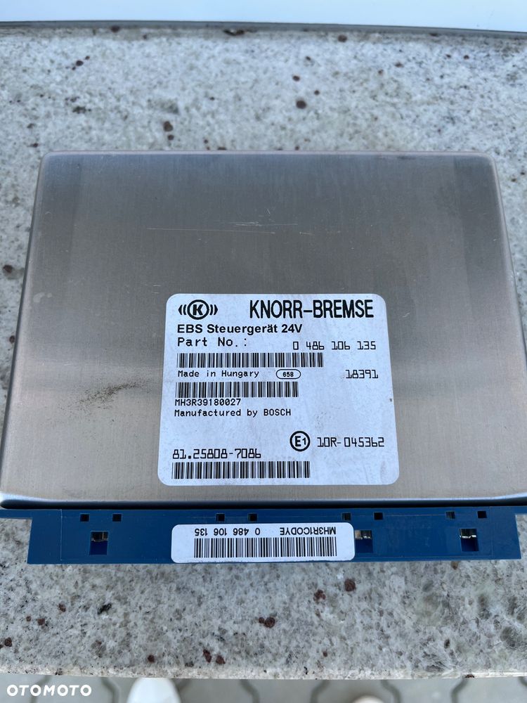 Sterownik EBS MAN TGX TGS euro 6 komputer lift