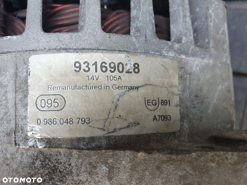 Alternator Opel Zafira B Astra H 1.9 CDTI 93169028 - 2