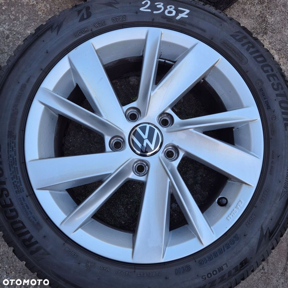 ZIMA KOŁA 205/55 R16 ORYGINAŁ VW GOLF CADDY PASSAT TOURAN BRIDGESTONE 2022r - 2