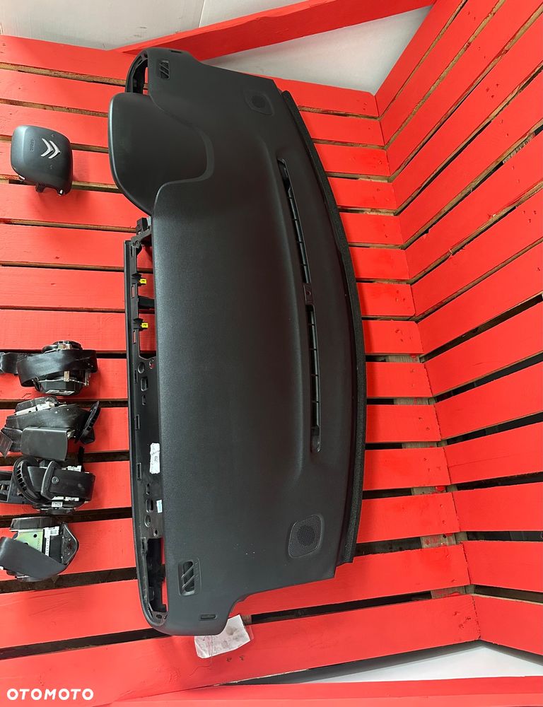 DESKA ROZDZIELCZA konsola kokpit pulpit poduszki airbag pasy KOMPLET ORYGINALNY Citroen c3 18-  GDYNIA - 5