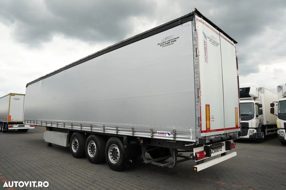 Schmitz Cargobull / SEMIREMORCĂ CU PRELATĂ (CURTAINSIDER) / STANDARD / CUTIE PENTRU PALETI / AXĂ RIDICABILĂ / - 4