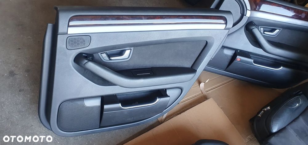 Fotele kanapa boczki komplet półskóra alcantara elektryczne Audi A8 D3 - 9