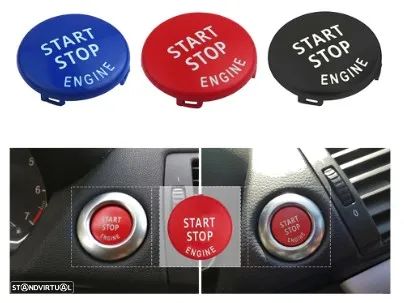 Botão Park - Start Stop Bmw série 1 2 3 4 5 6 7 X - modelos E F G - 3
