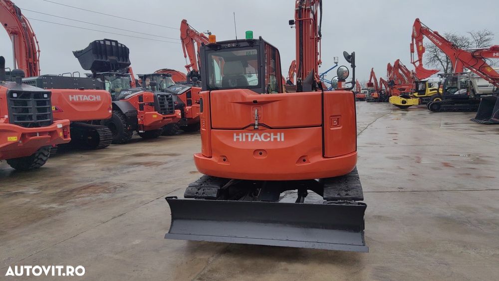 Hitachi ZX85, 2023, 2.314h, MASA OPERATIONALA 9,3tone, senile cauciuc pad, CUPLA RAPIDA HIDRAULICA si 3 cupe NOI, latime 2,2m, ad sapare 5m, inst picon pe brate, Aer cond, camera spate, posibil leasing 4 ani, CA NOU-PROMOTIE 63900 EUR+tva - 26