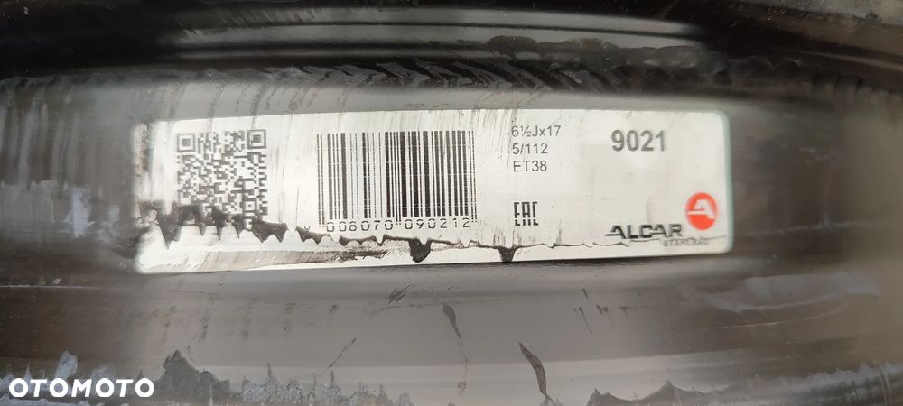 FELGI STALOWE 5x112 6.5Jx17 CALI ET38 VW TIGUAN KOMPLET 4 SZTUKI - 9
