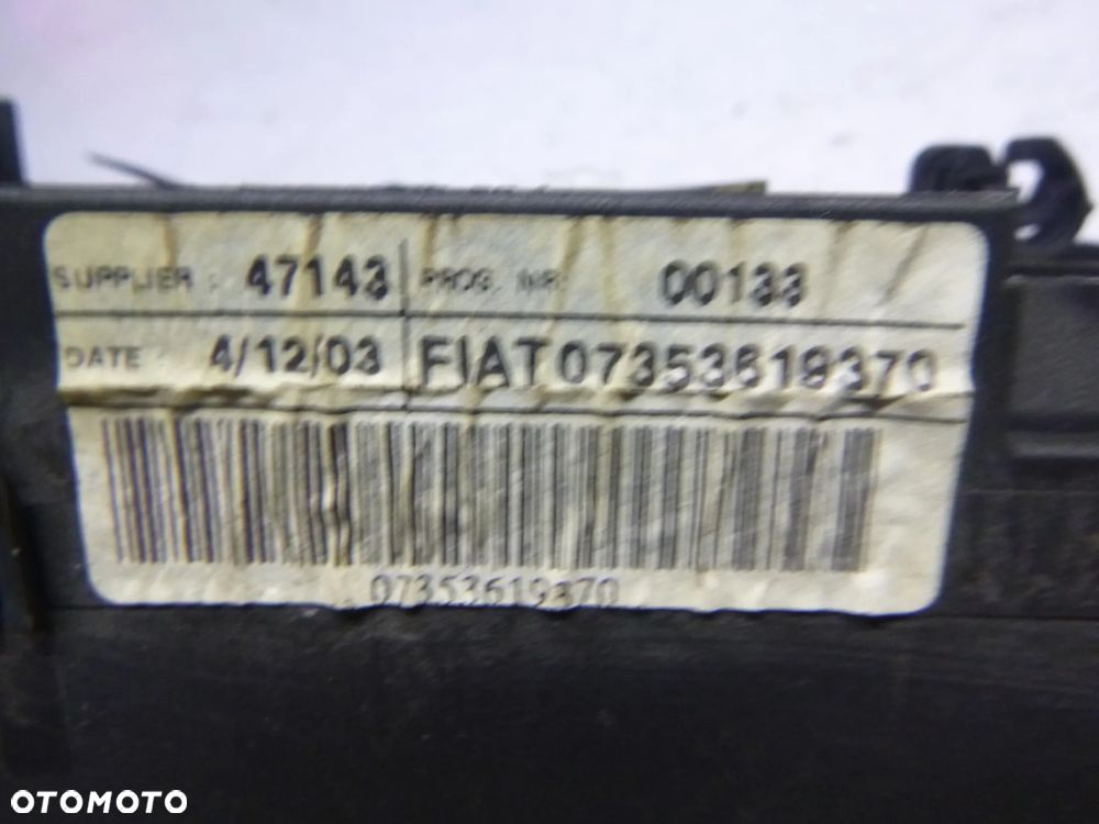 PRZEŁĄCZNIK ZESPOLONY + TAŚMA FIAT IDEA 1,4 16V 2004r  07353619370 - 2
