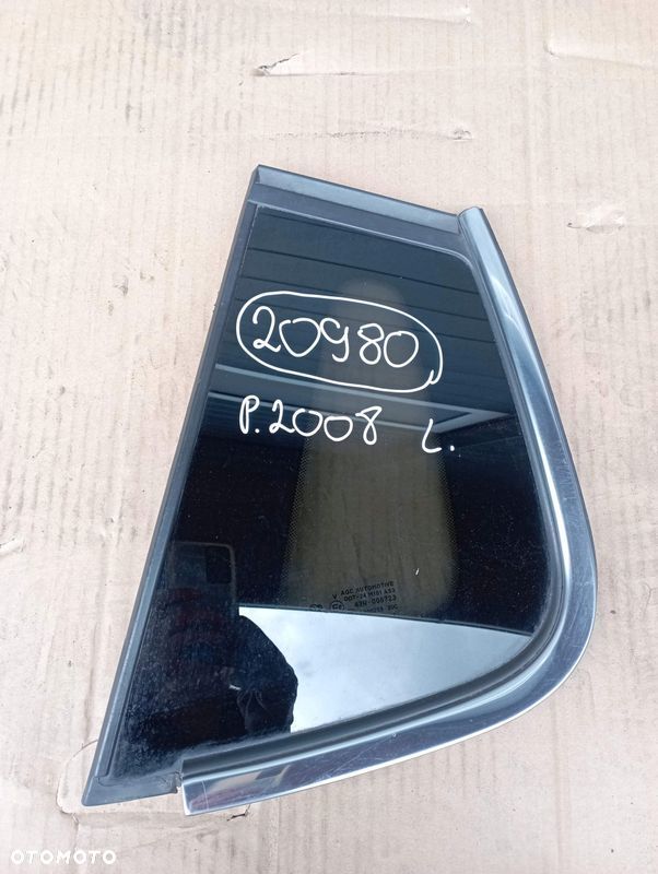 PEUGEOT 2008 LIFT SZYBA KAROSERYJNA LEWA TYŁ TYLNA - 1