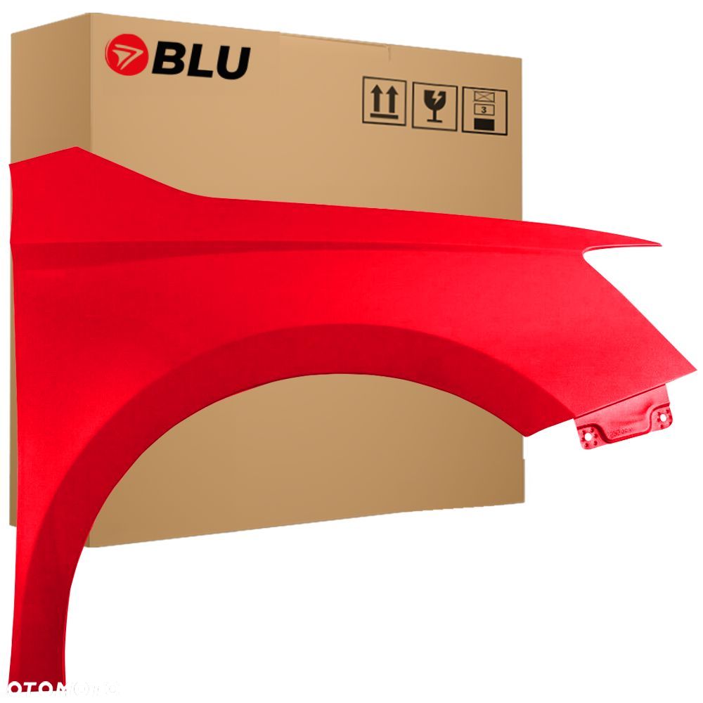 BLU Błotnik Skoda Fabia III 3 NJ3 LF3K Prawy Czerwony 2014-2018 przód CorridaRot - 1