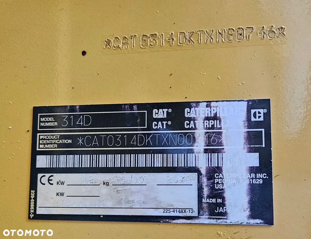 Caterpillar CAT 314 D LCR 2012 8028 MTH KOPARKA GĄSIENICOWA 314D 314E 313 313F 312 E 315 - 24